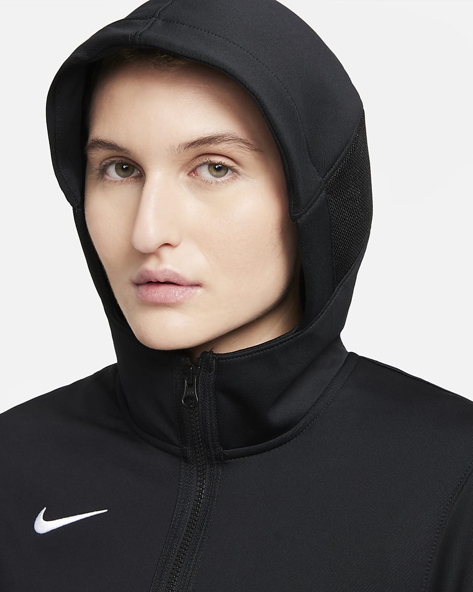 Sudadera con capucha de basquetbol con cierre completo para mujer Nike Dri FIT Showtime. Nike